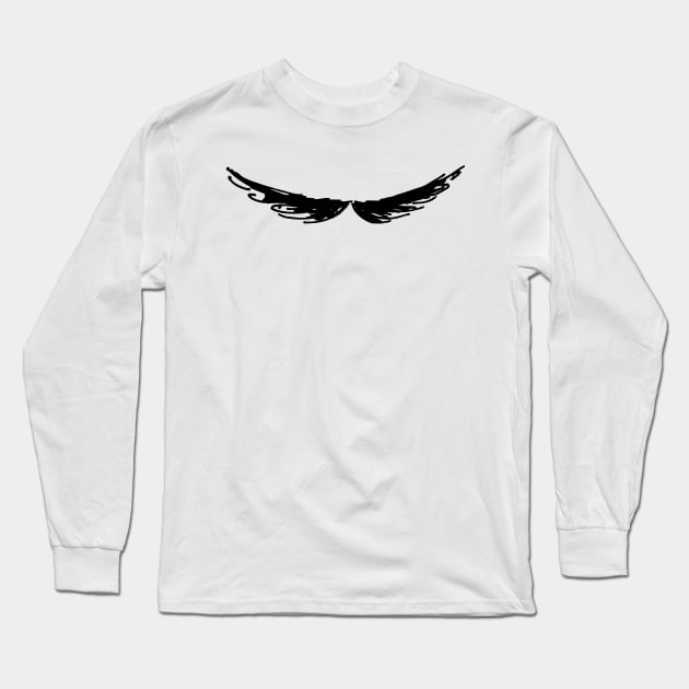 Moustache Long Sleeve T-Shirt by SWON Design